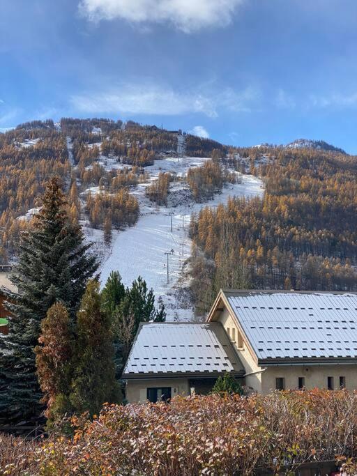 Appartement 4 Pers Grande Terrasse Vue Pistes Ski Saint-Chaffrey Exteriör bild