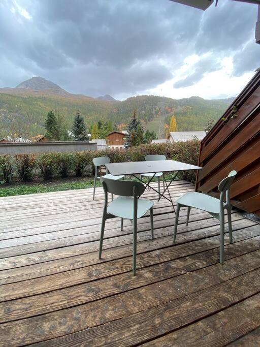 Appartement 4 Pers Grande Terrasse Vue Pistes Ski Saint-Chaffrey Exteriör bild