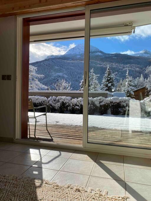 Appartement 4 Pers Grande Terrasse Vue Pistes Ski Saint-Chaffrey Exteriör bild